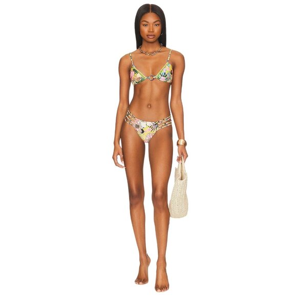 Agua Bendita Sophia Bikini Bottoms in Praia Multicolor Medium New Womens - Picture 5 of 10
